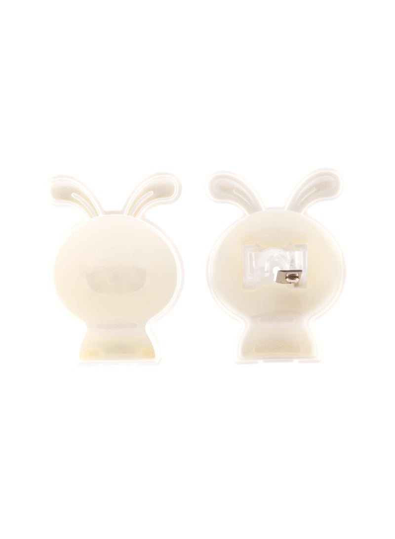 Deli E0560 1-Hole Rabbit-shaped Pencil Sharpener 鈥?Small Size, Durable Steel Edge - Image 1