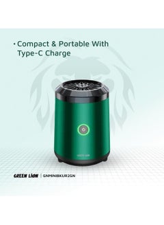 GREEN LION Smart Bakhour 2 Incense Burner / High Battery Capacity / Turbo Fan / Incense Box / Safe Lock / Auto Off / Compact and Portable / Type-C Charge - Green  - Image 3