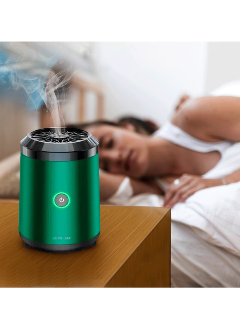 GREEN LION - Smart Bakhour 2 Incense Burner / High Battery Capacity / Turbo Fan / Incense Box / Safe Lock / Auto Off / Compact and Portable / Type-C Charge - Green - Image 1