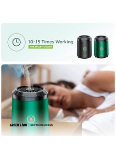 GREEN LION Smart Bakhour 2 Incense Burner / High Battery Capacity / Turbo Fan / Incense Box / Safe Lock / Auto Off / Compact and Portable / Type-C Charge - Green  - Image 4