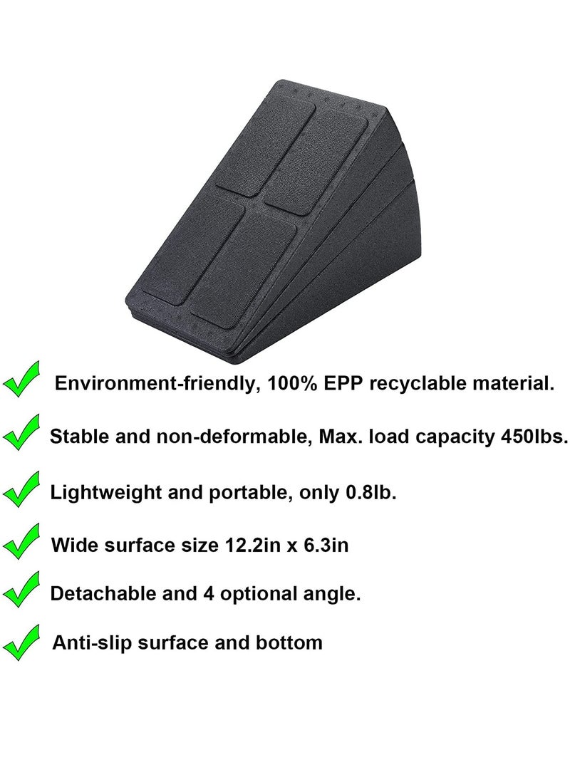 KASTWAVE Squat Wedge Block Adjustable Non-Slip Squat Ramp Slant Board Calf Stretcher, Heavy Duty 3pcs Foam Foot Ankle Knee Stretcher Leg Extender, Incline Board Platform for Heel Elevated Squat and Calf Raise - Image 5