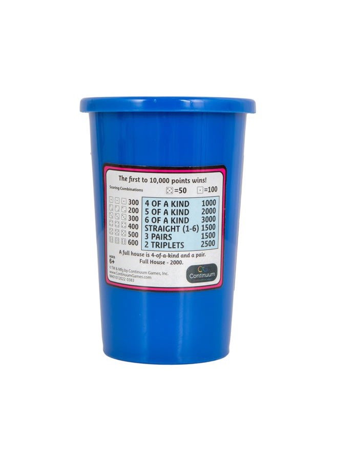Continuum Games Farkle Fun Cup and Dice The Worlds Favorite Classic Push Your Luck Dice Game Includes Rolling Dice Cup, 6 Dice, and Scorepad Ages 6 and up - Image 5