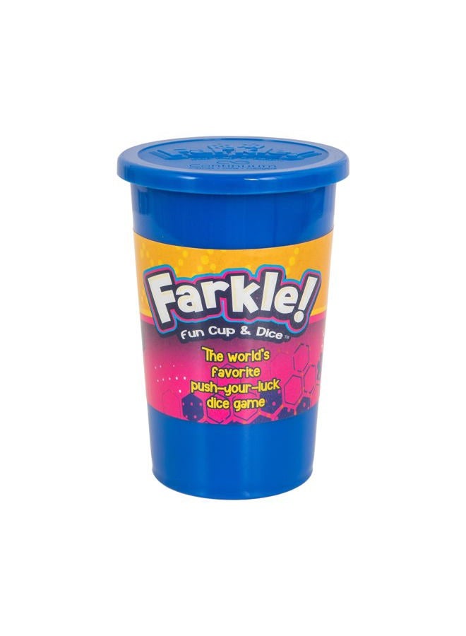 Continuum Games Farkle Fun Cup and Dice The Worlds Favorite Classic Push Your Luck Dice Game Includes Rolling Dice Cup, 6 Dice, and Scorepad Ages 6 and up - Image 4
