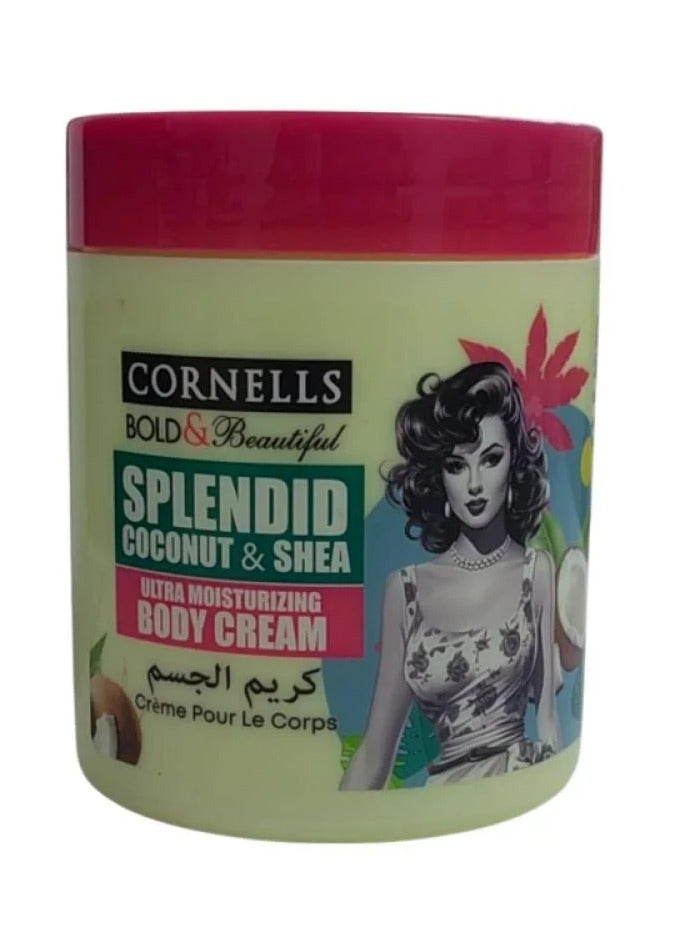 CORNELLS Shea Butter  Coconut Body Cream  500Ml
