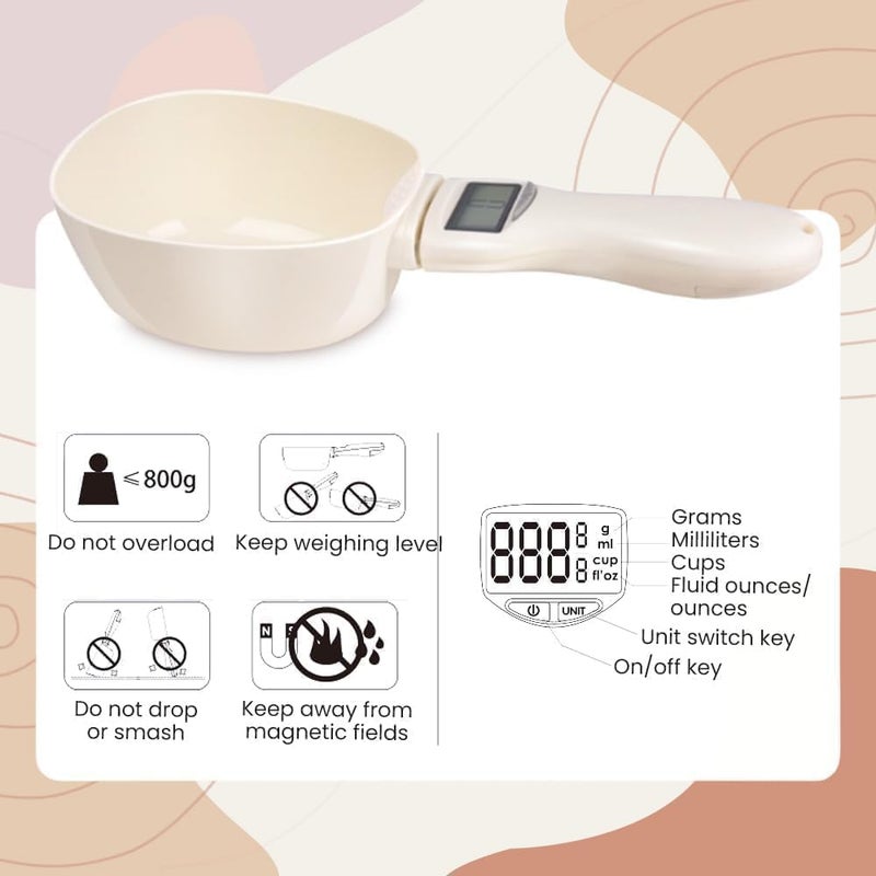 Digital Measuring Spoon with LCD Display - 800g Capacity , High Precision Food Scale - Image 4