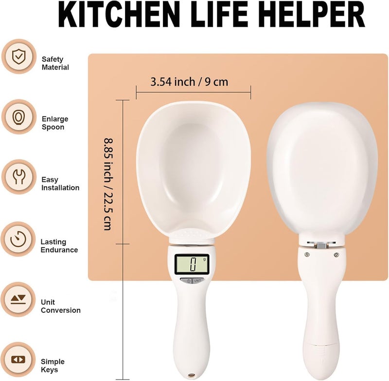 Digital Measuring Spoon with LCD Display - 800g Capacity , High Precision Food Scale - Image 2