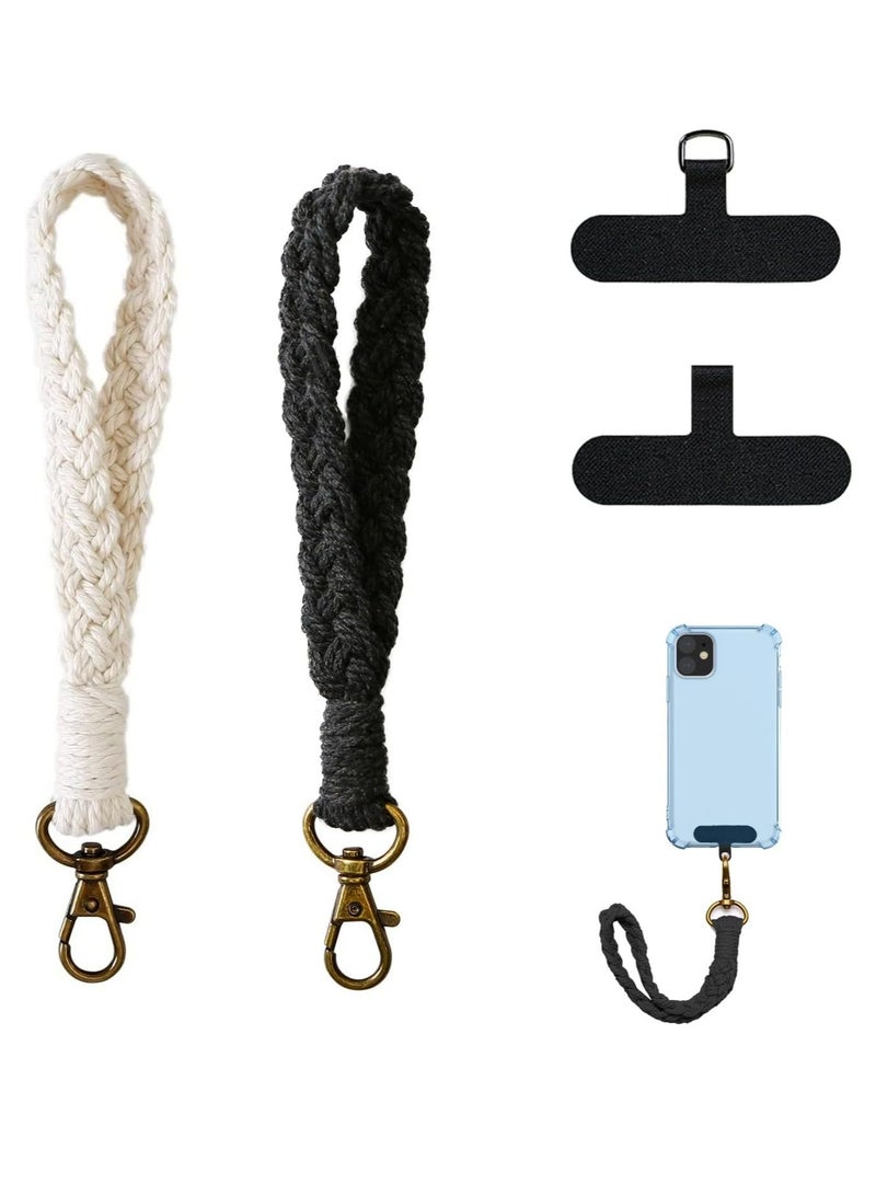 Oasisgalore 2 PCS Phone Wrist Strap Cell Phone Lanyard, Smartphone Wristlet Bracelet Keychain Anti Theft Phone Strap for Women Girls  - Image 1