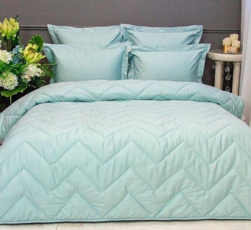 Quilt Captoni Summer Light Cotton Anti-Pilling Air Conditioning Quilt (Mint Green, 180x220)