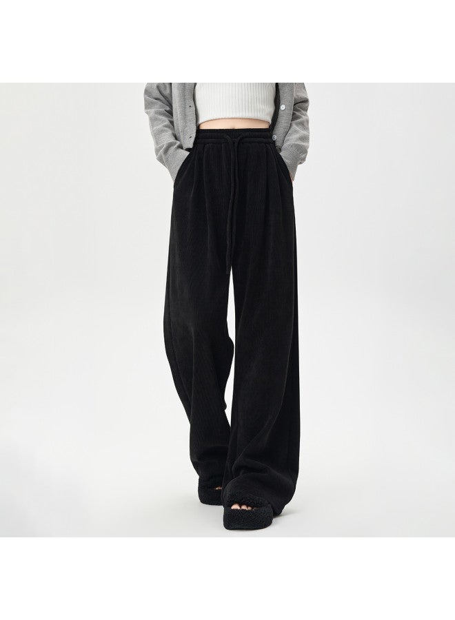 Hstyle Lazy Style Yamamoto Wide-leg Pants For Women - Spring/autumn Drop Waist Slimming Fashion Versatile High-waist Casual Trousers - Image 3