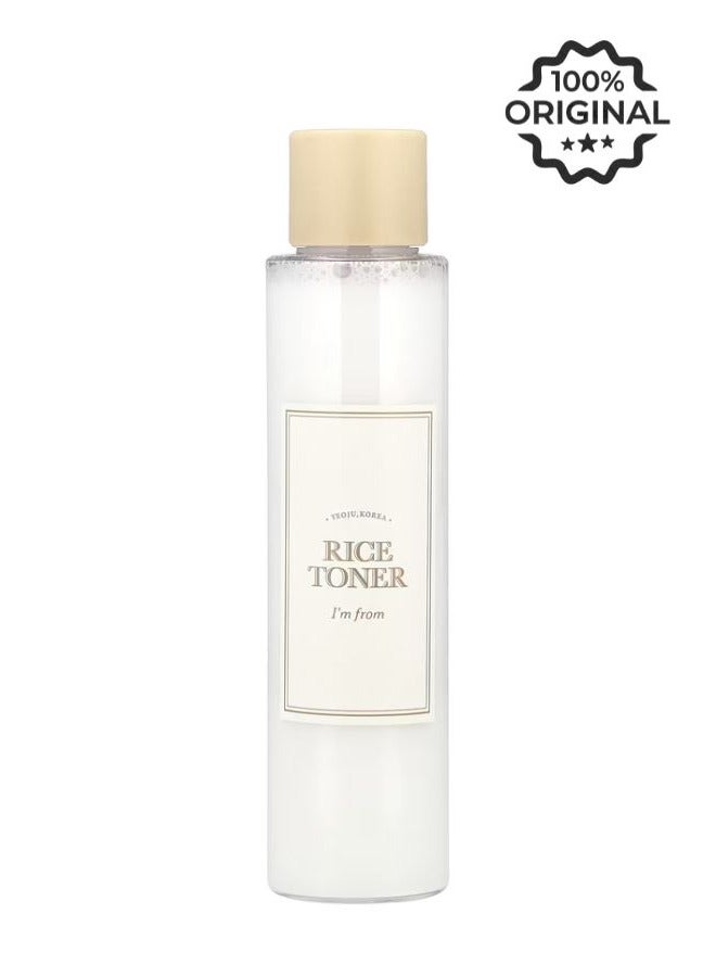 Rice Toner, Milky Toner for Glowing Skin, 77.78% Korean Rice, Glow Essence with Niacinamide, Hydrating for Sensitive, Dry, Dull, Combination Skin, Vegan, Fragrance Free, Glass Skin 150ml