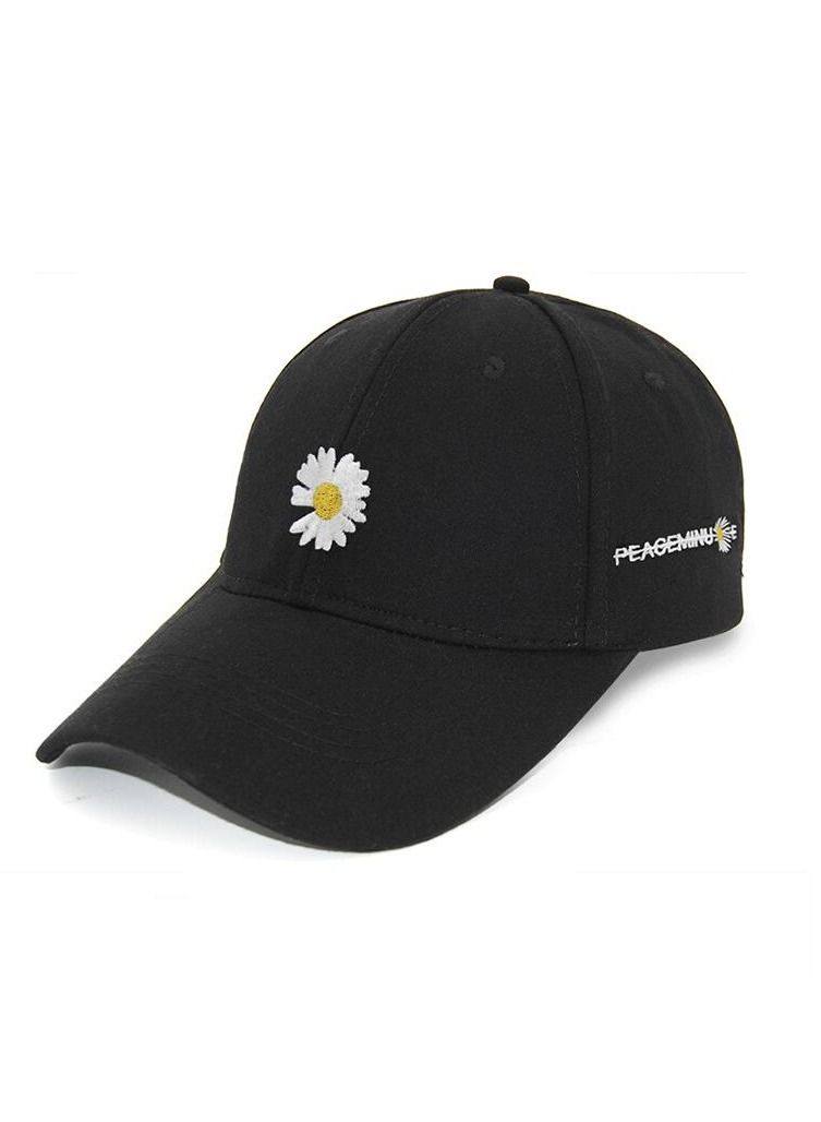 NIBEMINENT Little Daisy Baseball Cap Sunscreen Peaked Cap Girl Student Hat  - Image 1