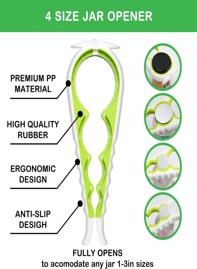 HUMANFUN Jar Opener for Weak Hands, Seniors with Arthritis, 5 in 1 Multi Function Bottle Opener Lid Opener For Arthritic Hands - Image 3
