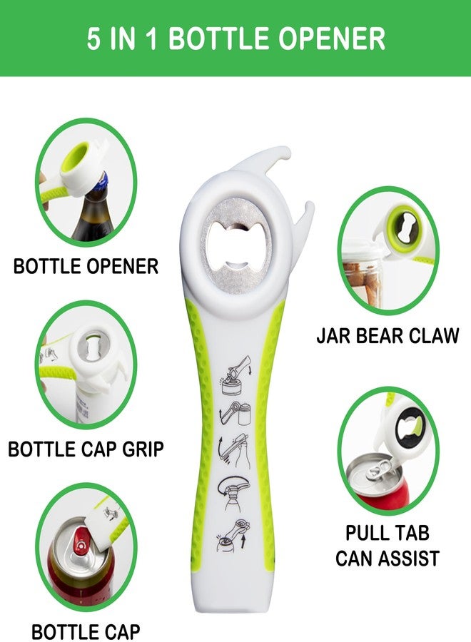 HUMANFUN Jar Opener for Weak Hands, Seniors with Arthritis, 5 in 1 Multi Function Bottle Opener Lid Opener For Arthritic Hands - Image 5
