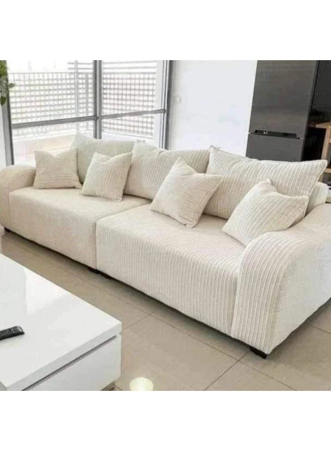 KUSTOMDECO Elysian Super Comfy 3-Seater Sofa with Cinema long Cozy Sofa - Customizable Sectional Sofa for Living Room, Premium Upholstery, L-Shape Design - Image 3