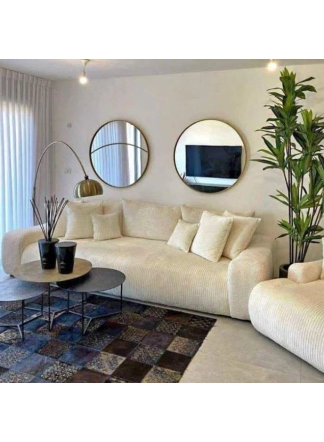 KUSTOMDECO Elysian Super Comfy 3-Seater Sofa with Cinema long Cozy Sofa - Customizable Sectional Sofa for Living Room, Premium Upholstery, L-Shape Design - Image 2