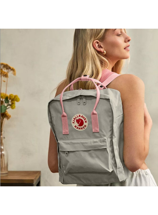 Fjallraven Backpack, Large Capacity, Camping Kanken Backpack, 23510-021 Misty Gray/pink, 16l - Image 2
