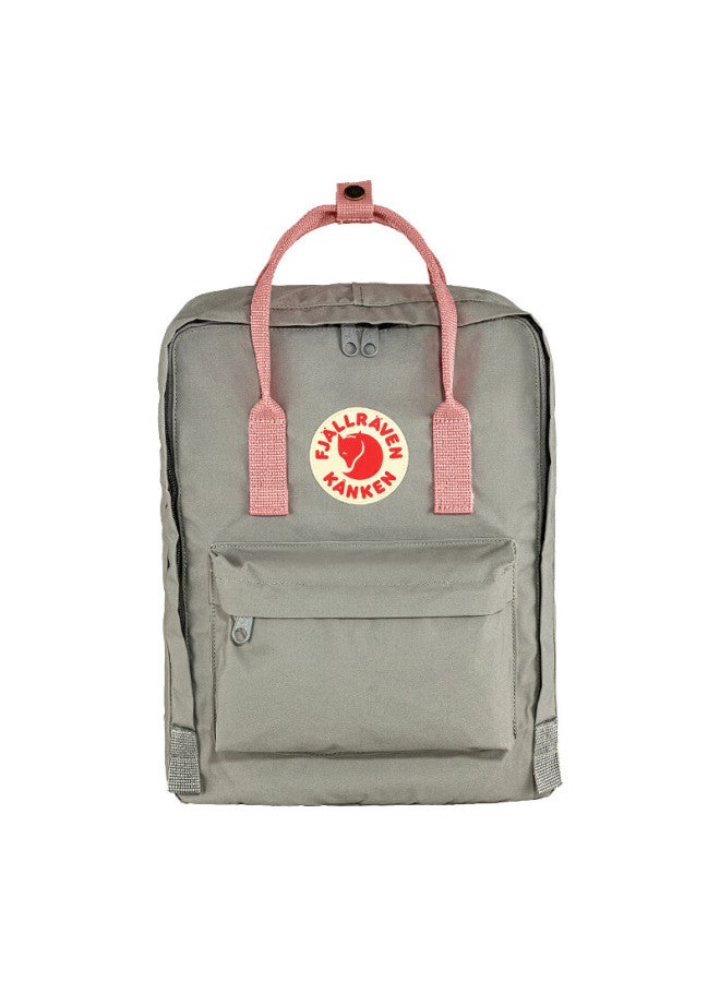 Fjallraven Backpack, Large Capacity, Camping Kanken Backpack, 23510-021 Misty Gray/pink, 16l - Image 1