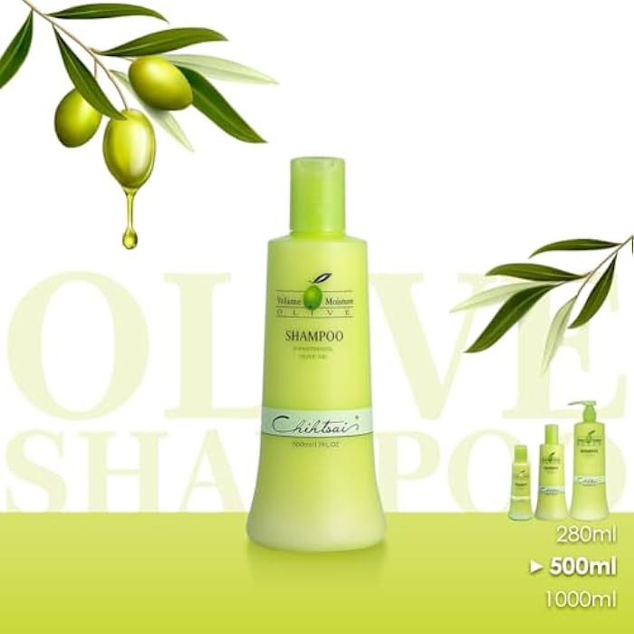 Chihtsai Volume Moisture Olive Shampoo (17oz/500ml) - Image 2