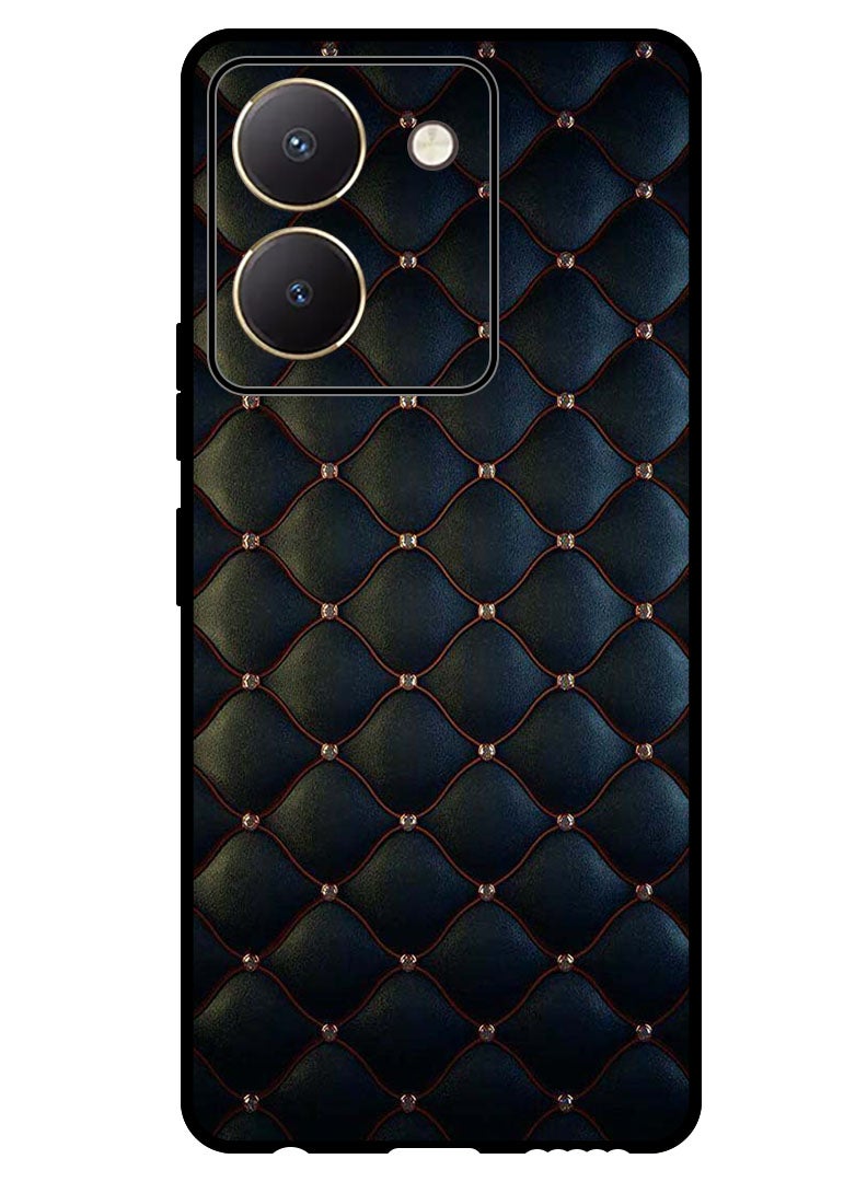 Theodor Protective Case Anti Scratch Shock Proof Bumper Cover For Vivo Y27s Stappers On Black Cloth Pattern - Image 1