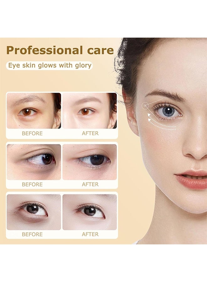 Dinkiss Lutein Eye Essence Oil, VC Lutein Eye Essence Oil, Lutein Eye Serum, Lutein Eye Oil, Under Eye Oil Roller Ball, Japan Firming Anti-Aging Eye Serum For Eye Bags (20ml) - Image 3