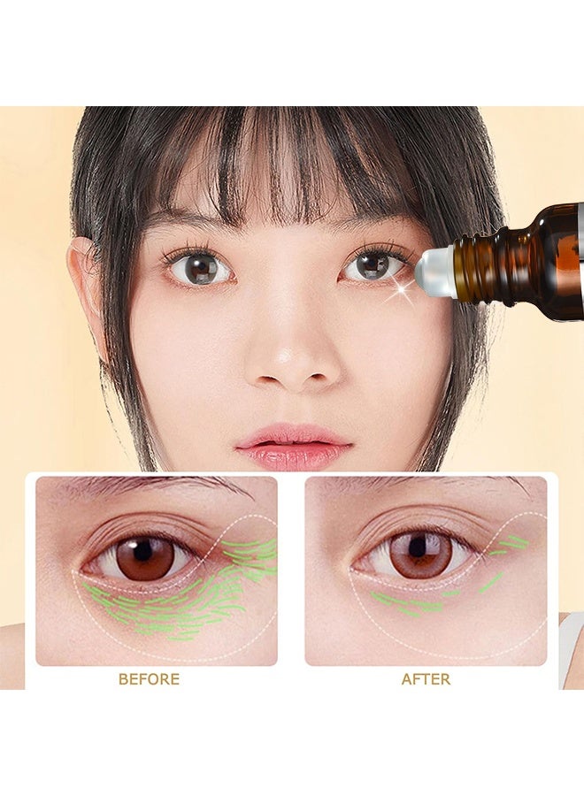 Dinkiss Lutein Eye Essence Oil, VC Lutein Eye Essence Oil, Lutein Eye Serum, Lutein Eye Oil, Under Eye Oil Roller Ball, Japan Firming Anti-Aging Eye Serum For Eye Bags (20ml) - Image 4