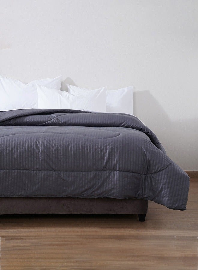 Pan Home لحاف ستريا رول مقاس 220x240 سم - فحمي - Image 1