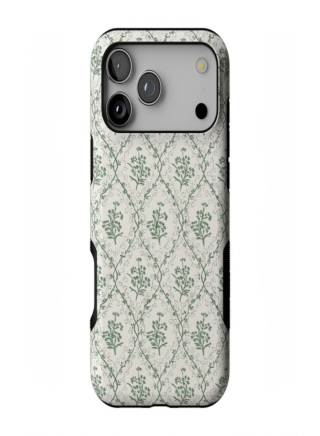 Casely جراب Casely لهاتف iPhone 17 Pro Max | نقشة زهور المريمية | تصميم جريء وواقي | متوافق مع MagSafe - Image 1