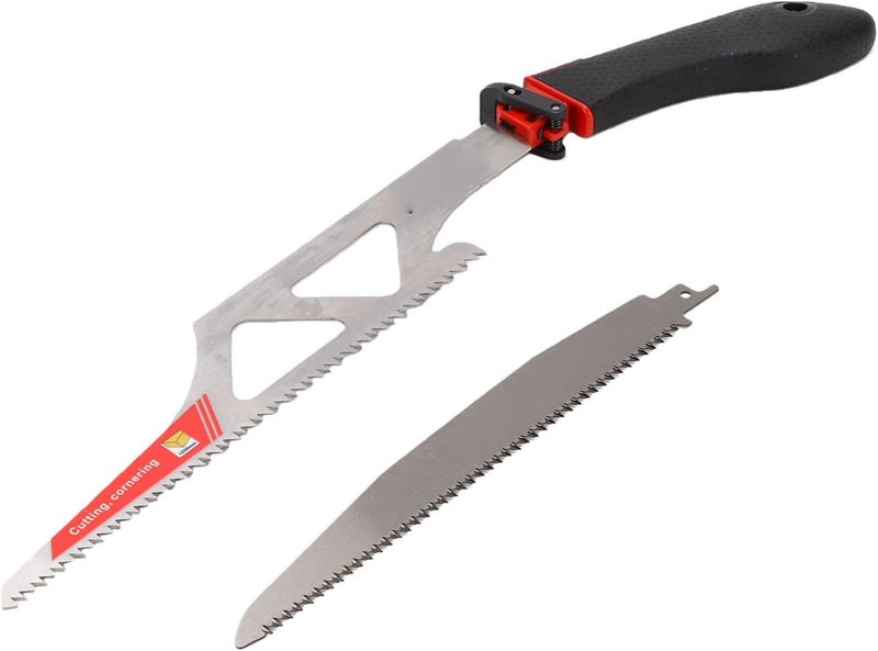 Luocute Quick Change Hand Saw, Multi Purpose Saw with 67P High Density Teeth for Wood Metal Plastic Plywood Cutting, Multi Blades Hand Hacksaws, Quick Change Mechanism Hacksaws - Image 1