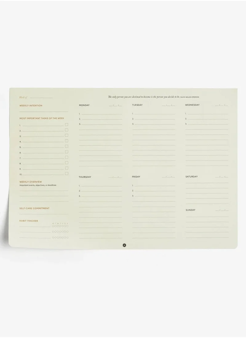 Intelligent Change Black Productivity Planner Desk Pad
