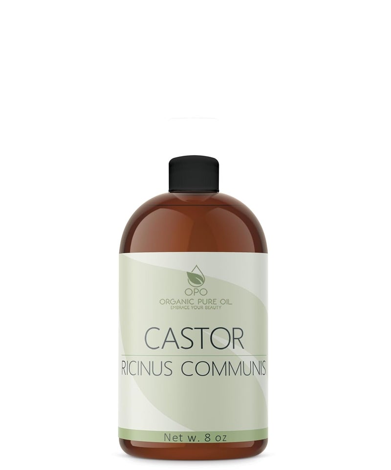 Organic pure oil Pure Castor Oil  8 oz wDispense Cap  Pure Natural NonGMO HexaneFree Vegan Carrier Oil  Promotes Hair Growth Conditions  Skin Hair Lashes Brows Cuticles  More 