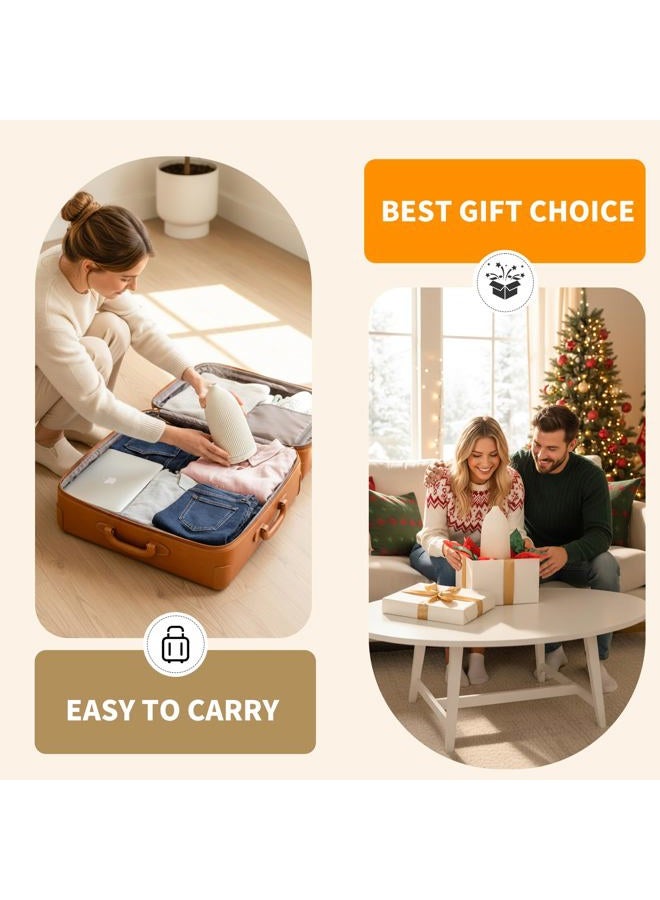 URPOWER 100ML Essential Oil Diffuser Ultrasonic Cool Mist Humidifier with 7 LED Lights, Timer & Auto-Off Quiet Aromatherapy Scent Diffuser for Home Bedroom Office Relaxation (Beige) - Image 5