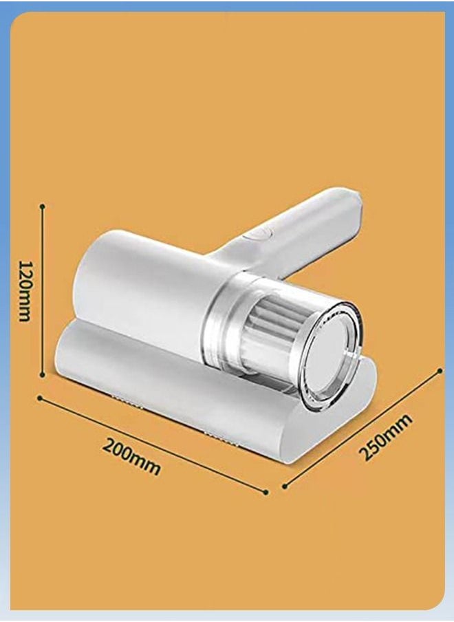 Toshionics - Portable Electrical Mites Remover Dust Collector Handheld Wireless Vacuum Cleaner Household Home Instrument Mini Sterilizer Rechargeable Brush with Large Suction for Bed Pillows Cloth Sofas and Carpet - Image 1