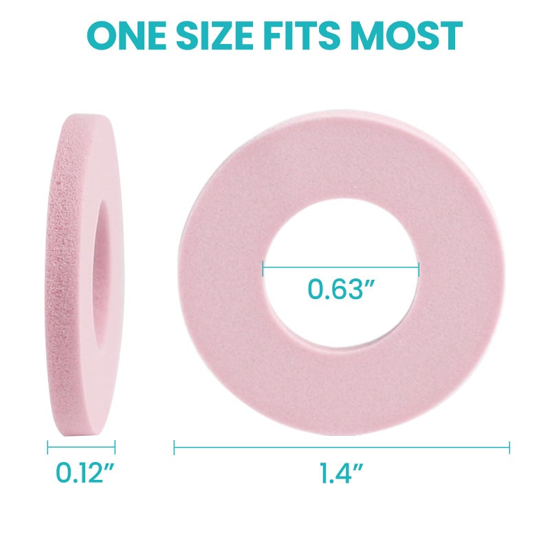 Promifun Callus Cushions for Bottom of Foot - Round Foam Padding with Water-Resistant Self-Stick Adhesive - Corn Cushions for Toes and Feet, Reduce Pain, Pressure and Friction from Shoes (Pink, 32 Count) - Image 2