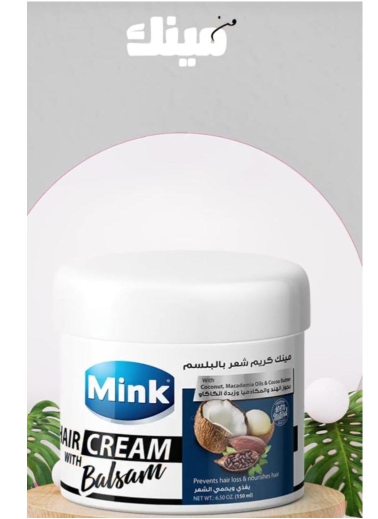Mink - Mink Hair Cream Balsam With Coconut Macadamia Oils &Cocoa Butter  200Ml - Image 1