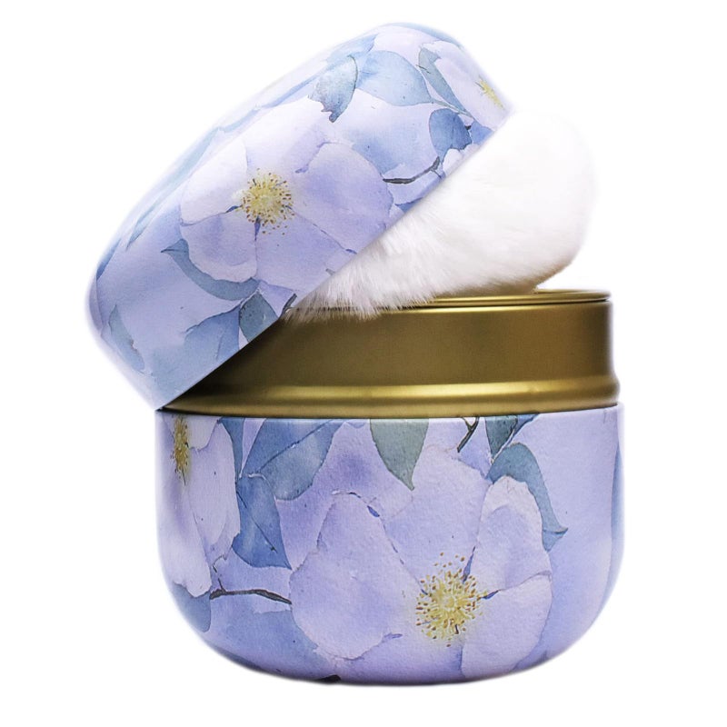 Topwon Powder Case with Powder Puff for Body Powder Container Dusting Powder Case for BabyMom Purple Jasmine