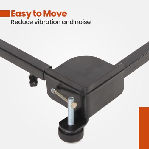 Shop4Ever Adjustable Heavy Duty Washing Machine Stand with Wheels | Fits Semi/Front/Top Load | Multi-Use Fridge & Cooler Base | Anti-Vibration Pads | Rust-Proof Metal - Image 4