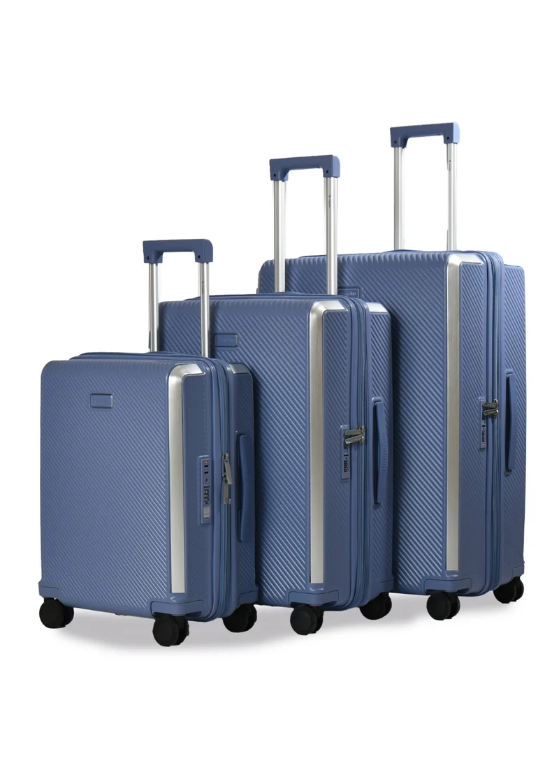 Magellan Magellan MH079-3P 3 Piece Luggage Set 20/24/28 Inch, PC Hardside Trolley Bags, Double Spinner Wheels, TSA Lock, USB Port, Expandable, Telescopic Handle