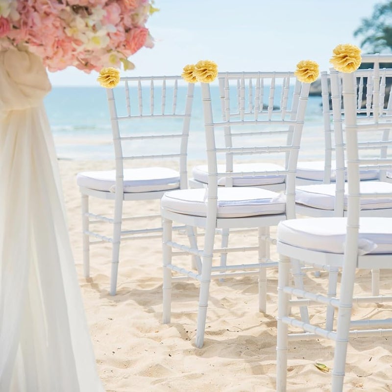 SMASOLO 10 قطعة من كرات الورق المعلقة لتزيين حفلات الزفاف وأعياد الميلاد مقاومة للبهتان - Image 5