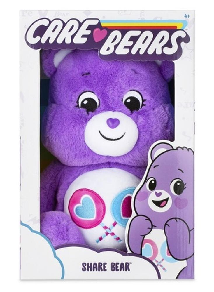 Care Bears Share Bear Plush Toy (35 cm, Purple) - Image 1