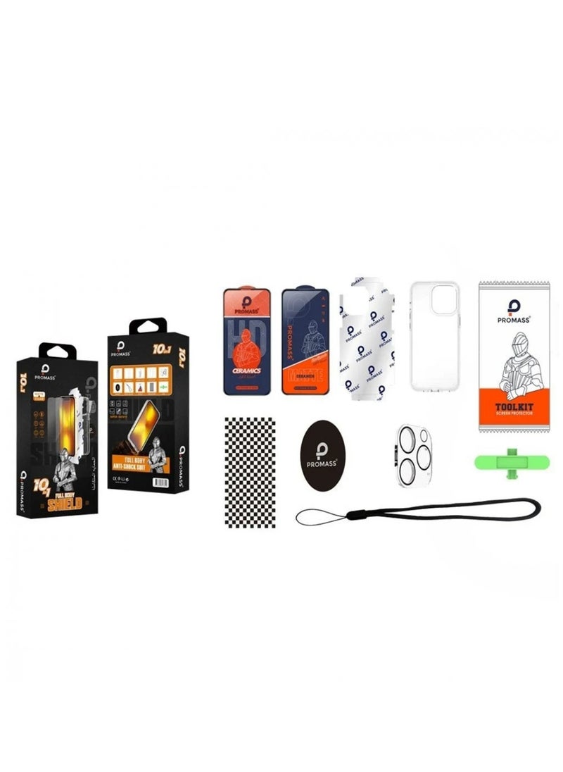PROMASS The strongest package - full protection package for iPhone 12 Pro (10 in 1)  - Image 2