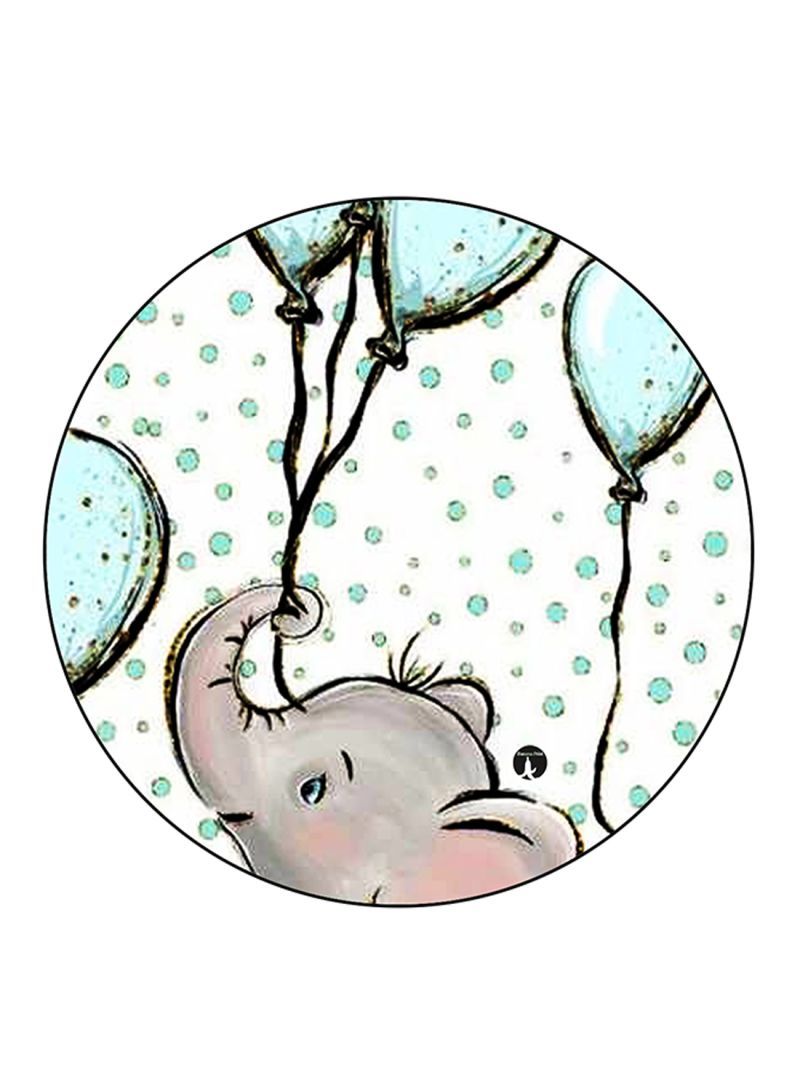 Elephant Printed Mouse Pad Multicolour