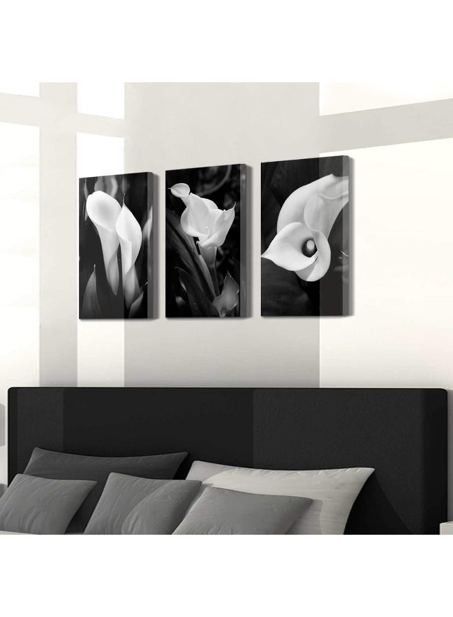 Hardy Gallery Floral Artwork Nature Flower Picture CallaLily Print on Canvas Set for Wall Art - Image 2