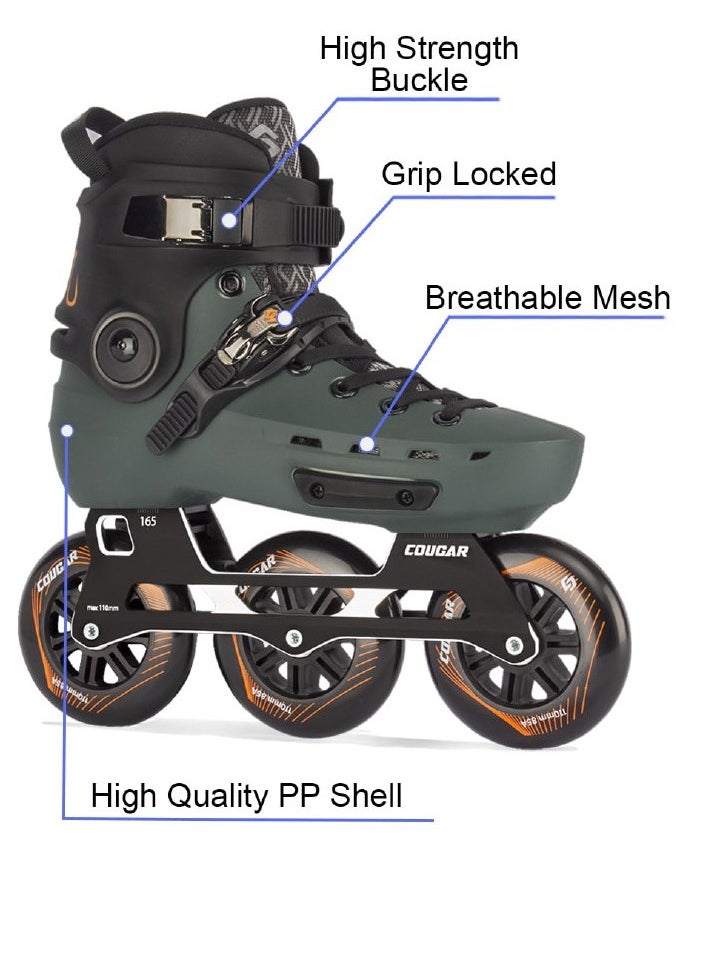 3Wheels Inline Skates Shoes for Professional with High Speed