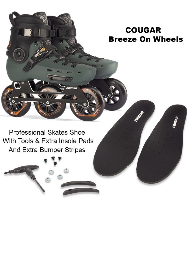 3Wheels Inline Skates Shoes for Professional with High Speed