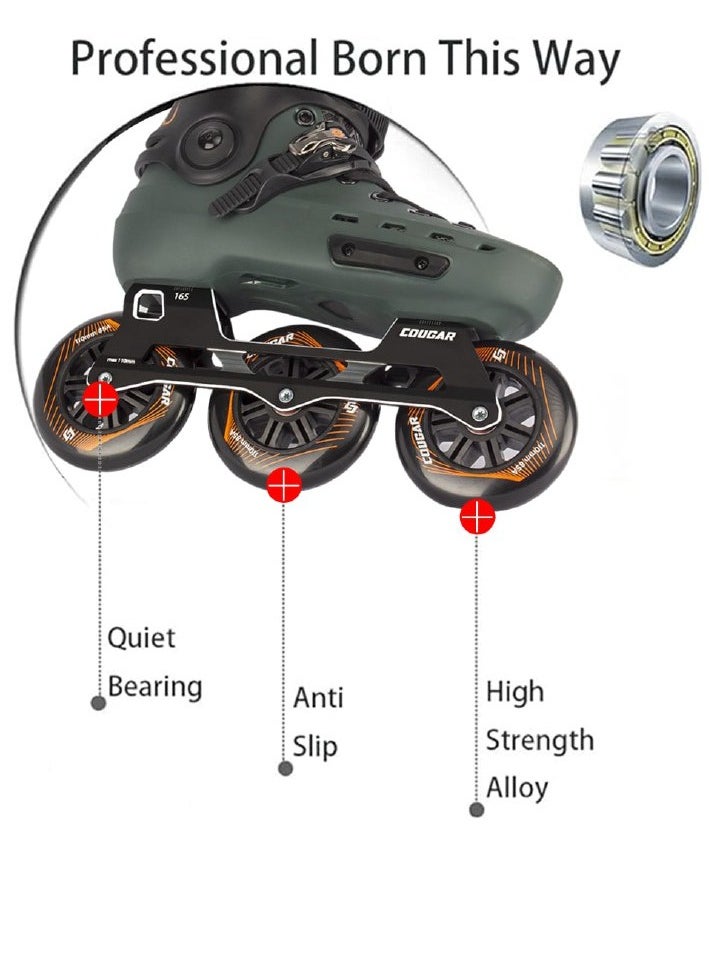 3Wheels Inline Skates Shoes for Professional with High Speed