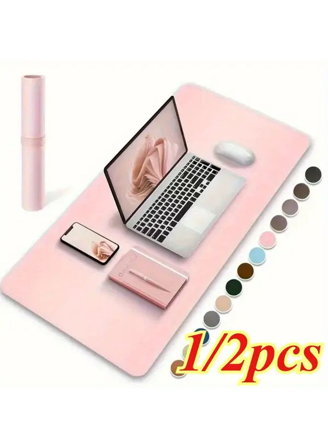 Black Waterproof Mouse Pad with Wrist Rest Desk Writing Pad - Image 1