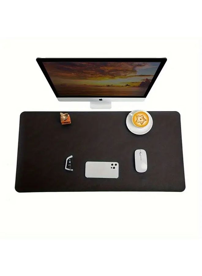 Black Waterproof Mouse Pad with Wrist Rest Desk Writing Pad - Image 2