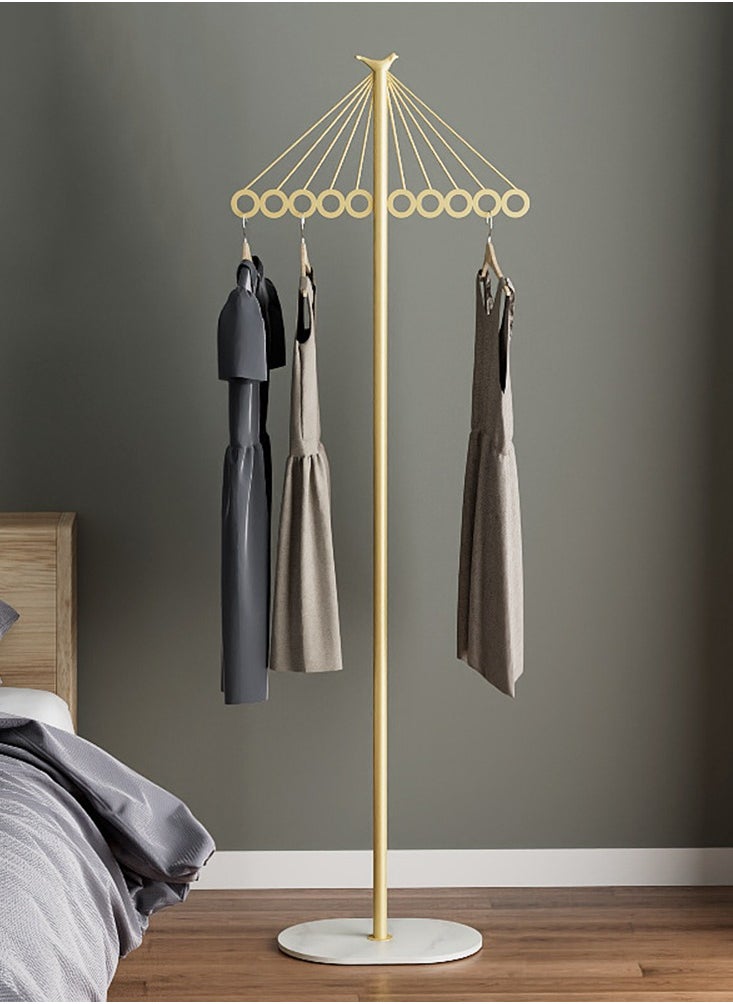 CityRiya-Long Coat Rack Freestanding Clothes Stand Garment Rack Clothes Rack Metal Coat Racks Hanger Stand Clothes Rail Stand Clothes Hanger Organizer with Marble Base for Hanging Clothes, Hats, Bags  - Image 1