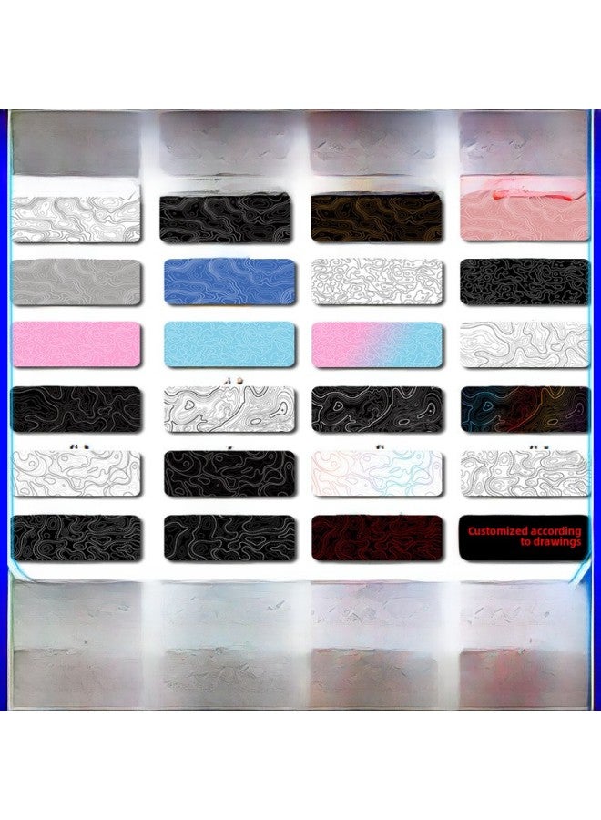 Simple Texture Large Mouse Pad Desk Mat For Gaming Smooth Mouse Keyboard Mousepad-Color:300*800*3mm-Pattern:A2-4-lotus Root Powder - Image 2