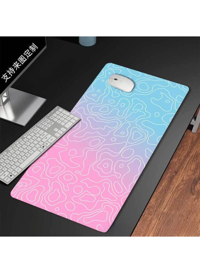Simple Texture Large Mouse Pad Desk Mat For Gaming Smooth Mouse Keyboard Mousepad-Color:300*800*3mm-Pattern:A2-4-lotus Root Powder - Image 5